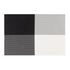 Black & White | Close-up of woven placemat featuring distinct four corner pattern, part of a set of 6.