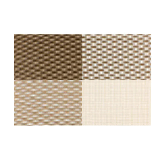 Coffee & Cream | Top view of woven four corner placemat showing textured weave and clean edges.