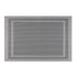 Gray & White | Close-up of woven placemat with double board detail, part of a set of 6.