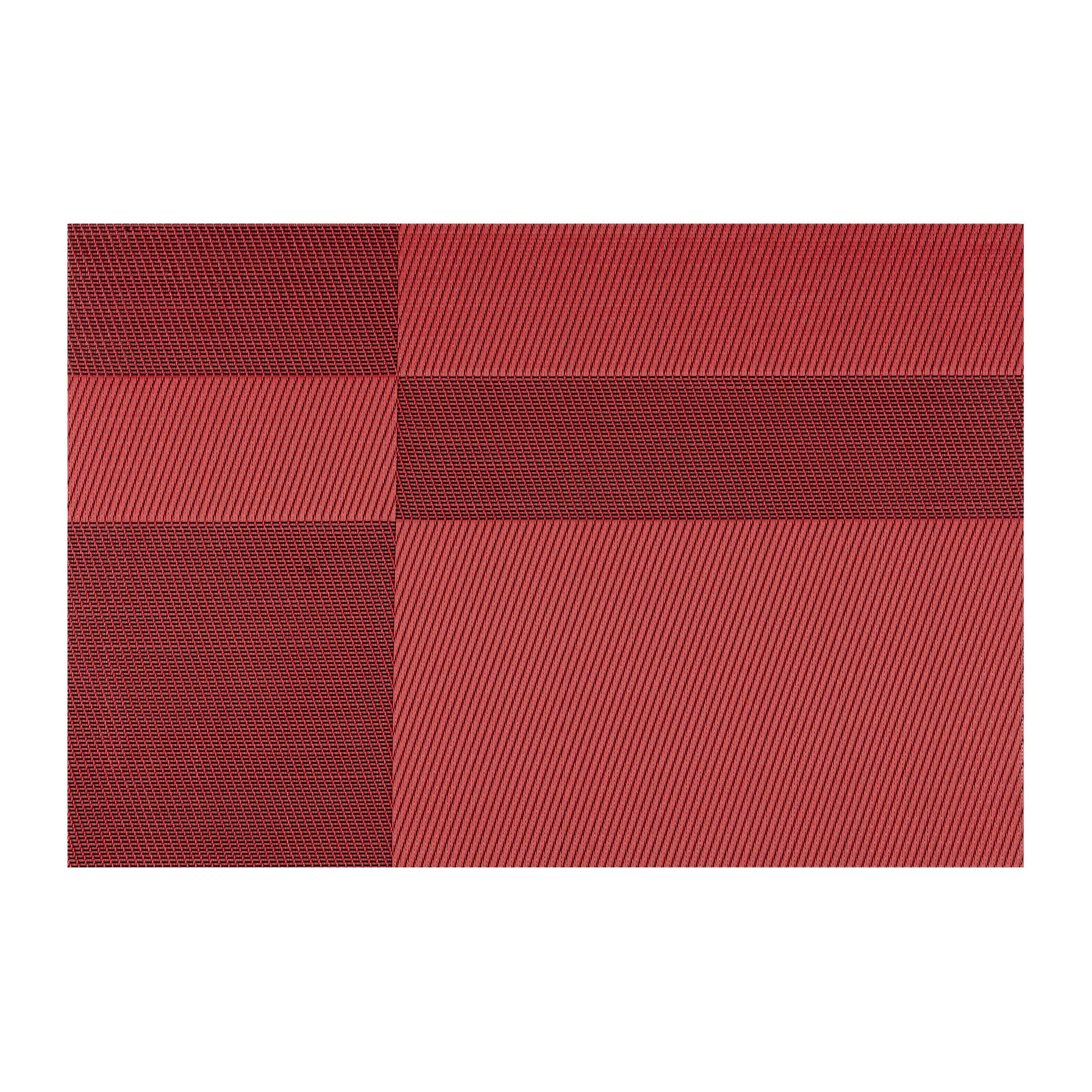 Cherry & Black | One twill placemat up close view to see the pattern.