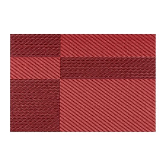 Cherry & Black | One twill placemat up close view to see the pattern.
