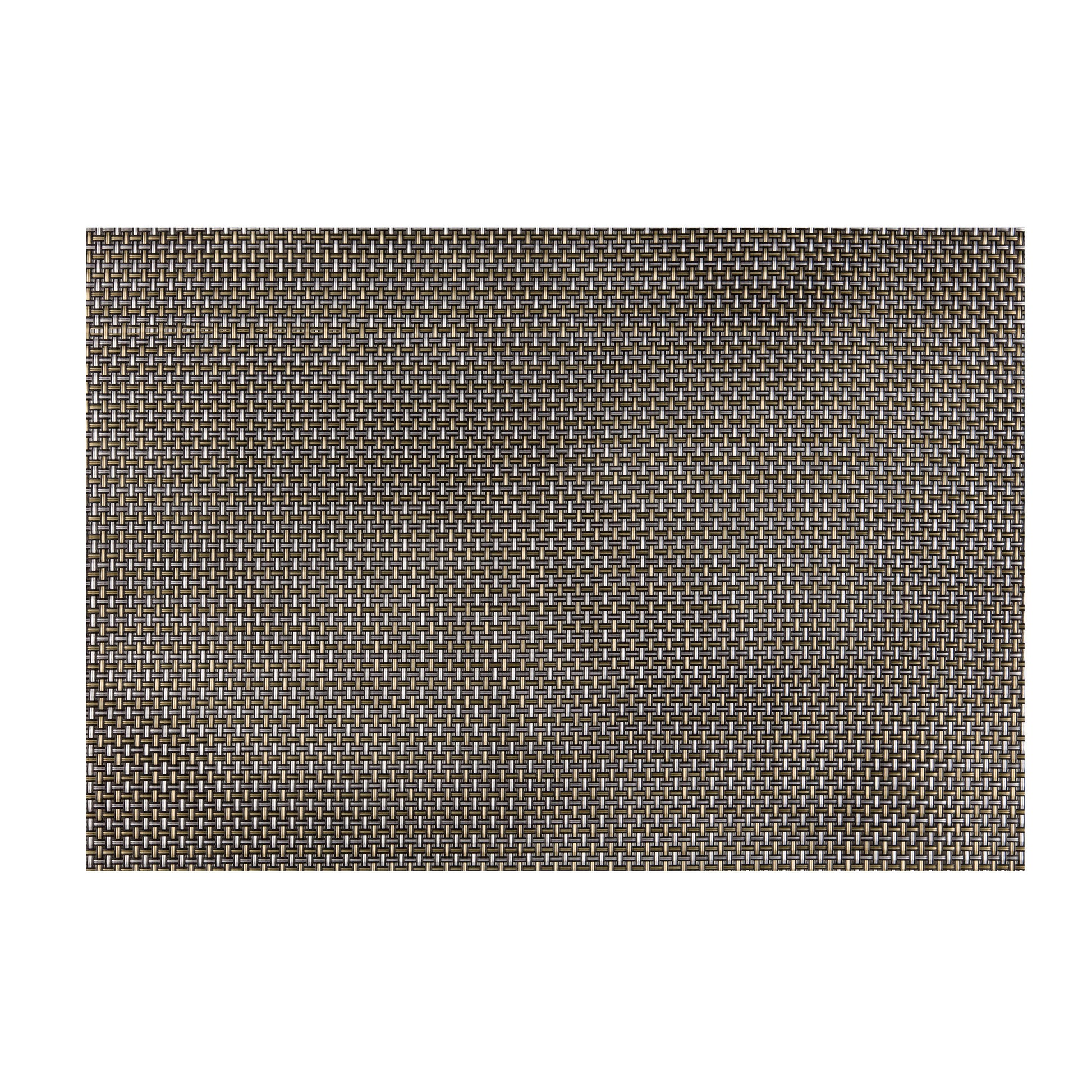 Hickory | Detail view of the hickory brown colored transparent placemat.
