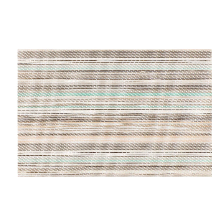 Ocean | Close-up of woven stratum placemat highlighting its intricate, textured weave, part of a set of 6.