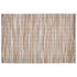 Multi | Close-up of textured woven placemat in natural white curry color, part of an elegant set of 6.