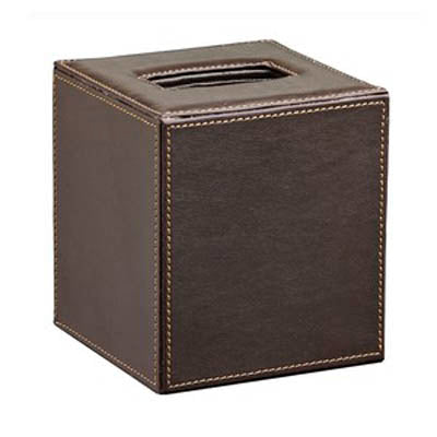 Chocolate | Modern tissue box cover on a white background.