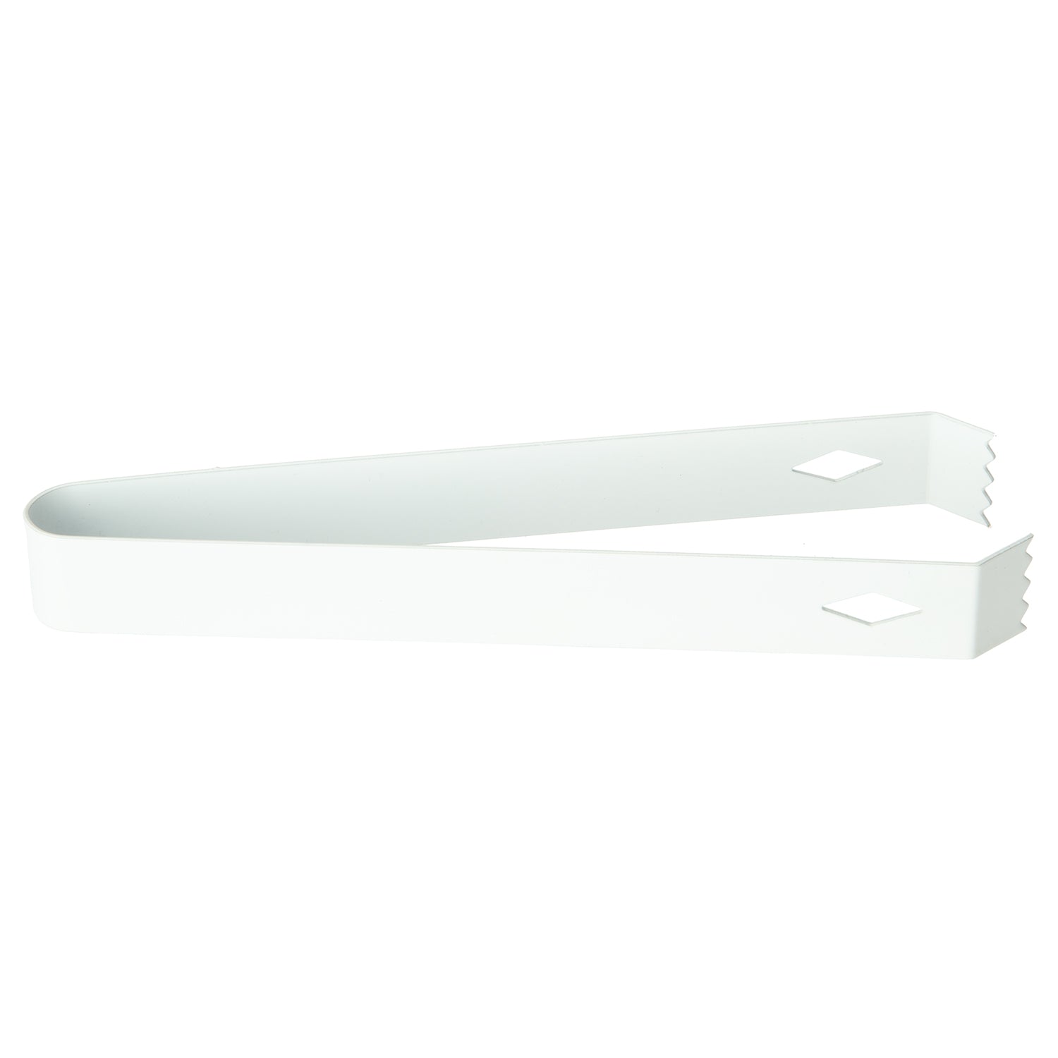 White | Metal ice tong on a white background.