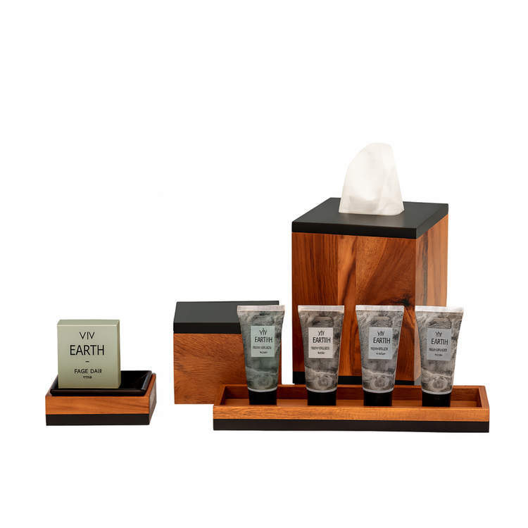 Taniya Nayak Canopy Acacia 4-Piece Bath Accessory Set
